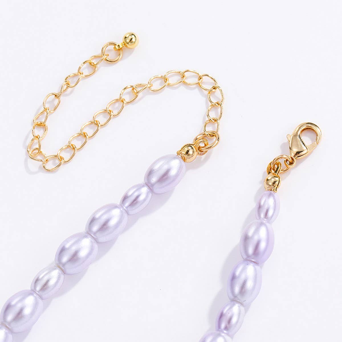 LAVENDER SERIES STACKED PEARL NECKLACE COMBINATION_CWAJE2905