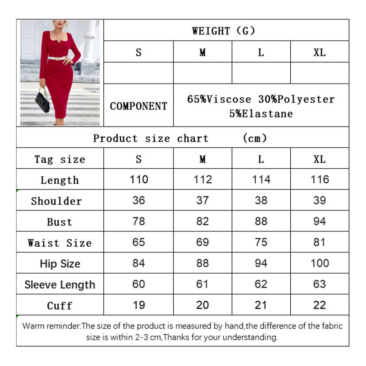 Square Collar Slit Temperament Wrap Buttock Dress