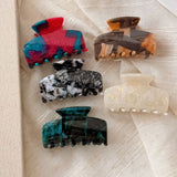 Marble Texture Hair Claw Retro Medium Clip_Cwaha07952