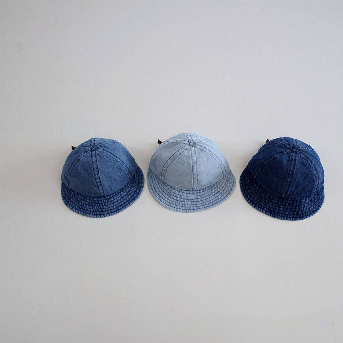 KIDS SIMPLE DENIM BASEBALL CAP SOFT BRIM SUN HAT CWAH2912