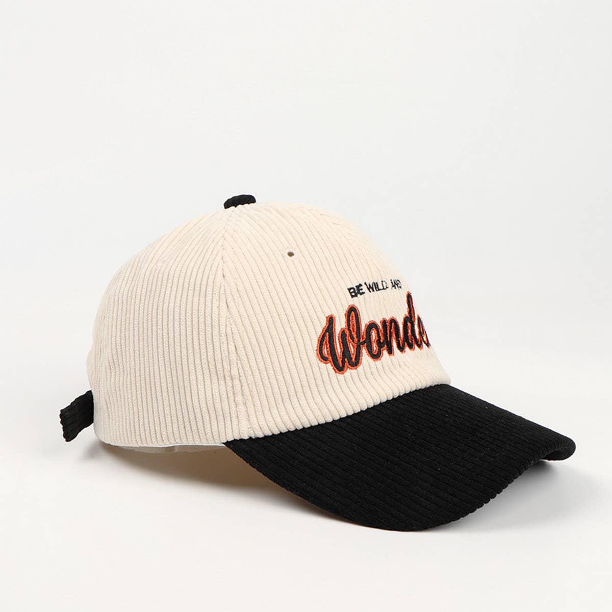 CORDUROY COLORBLOCK BASEBALL CAP UNISEX HAT CWAH1148