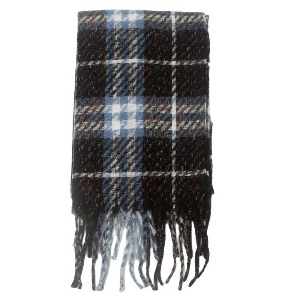 NEW TASSEL CHECKERED SCARF FOR FALL WINTER_CWASC0869