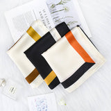 RETRO COLOR MATCHING MULTIFUNCTIONAL SQUARE SCARF_CWASC1156