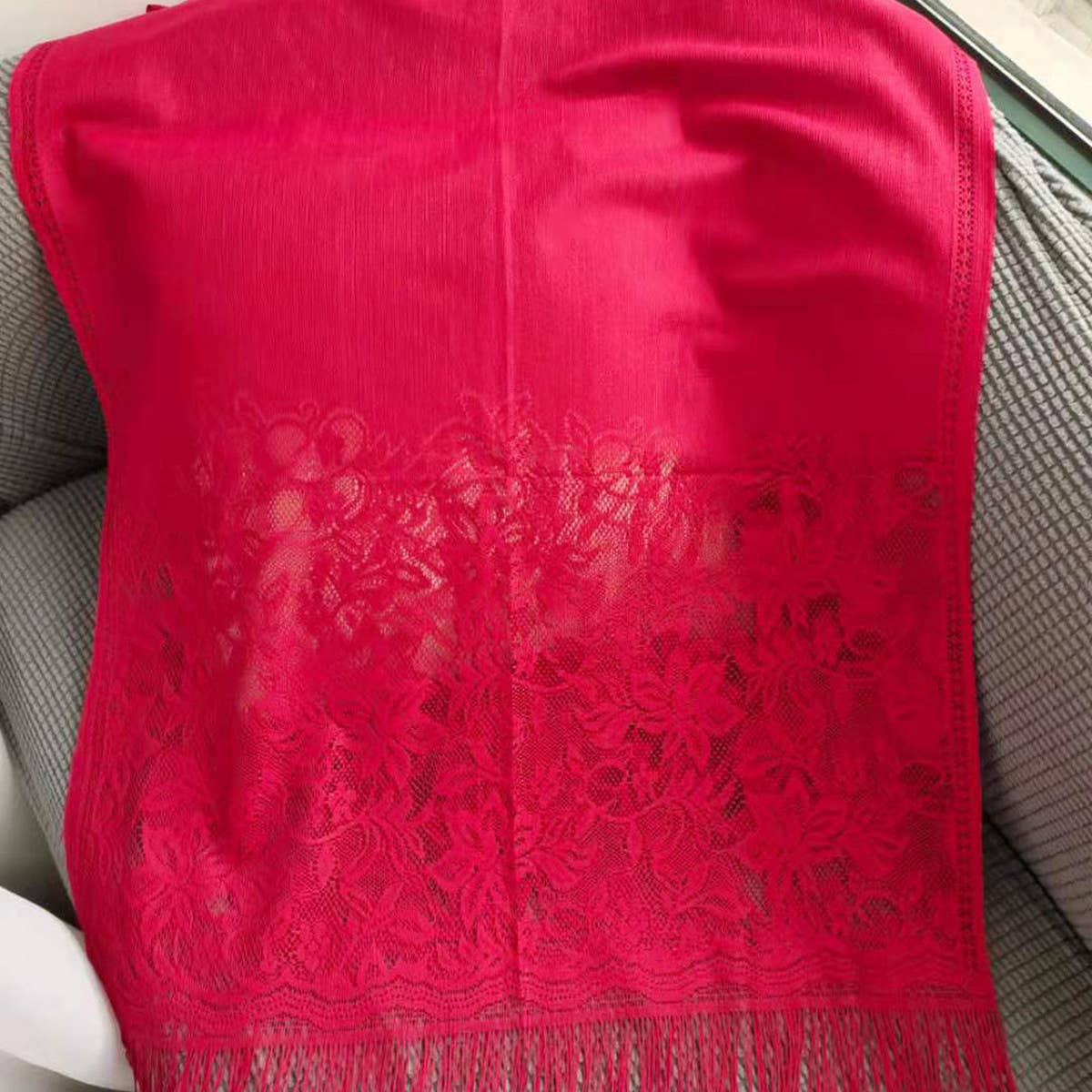 LACE SHAWL FOR WOMEN EVENING CASUAL WRAP_CWASC1082