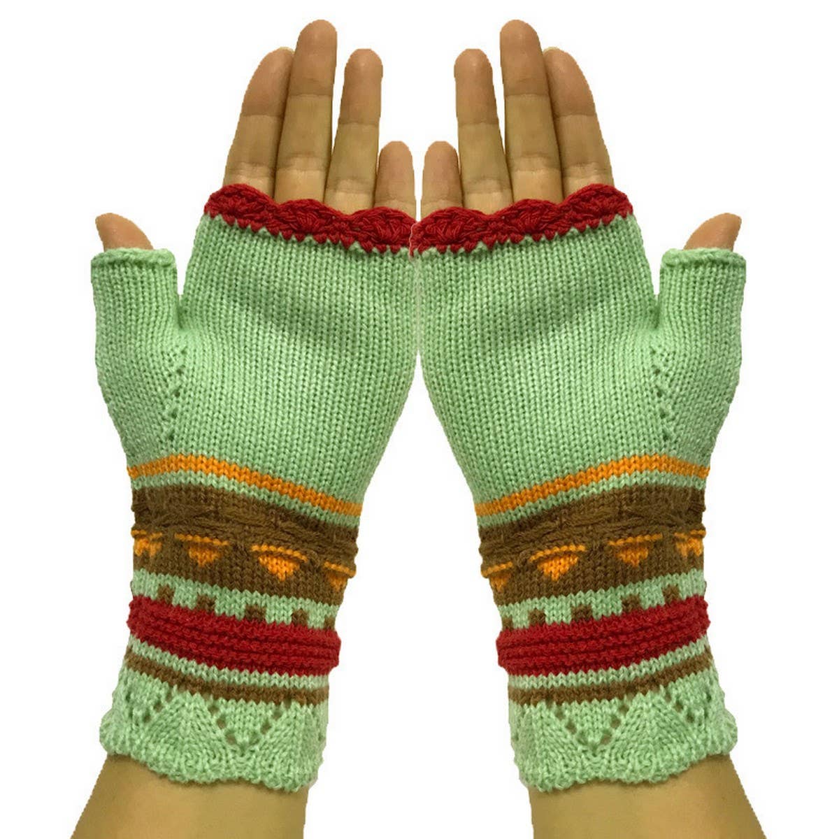 AUTUMN AND WINTER FLOWER EMBROIDERED GLOVES_CWMM1665