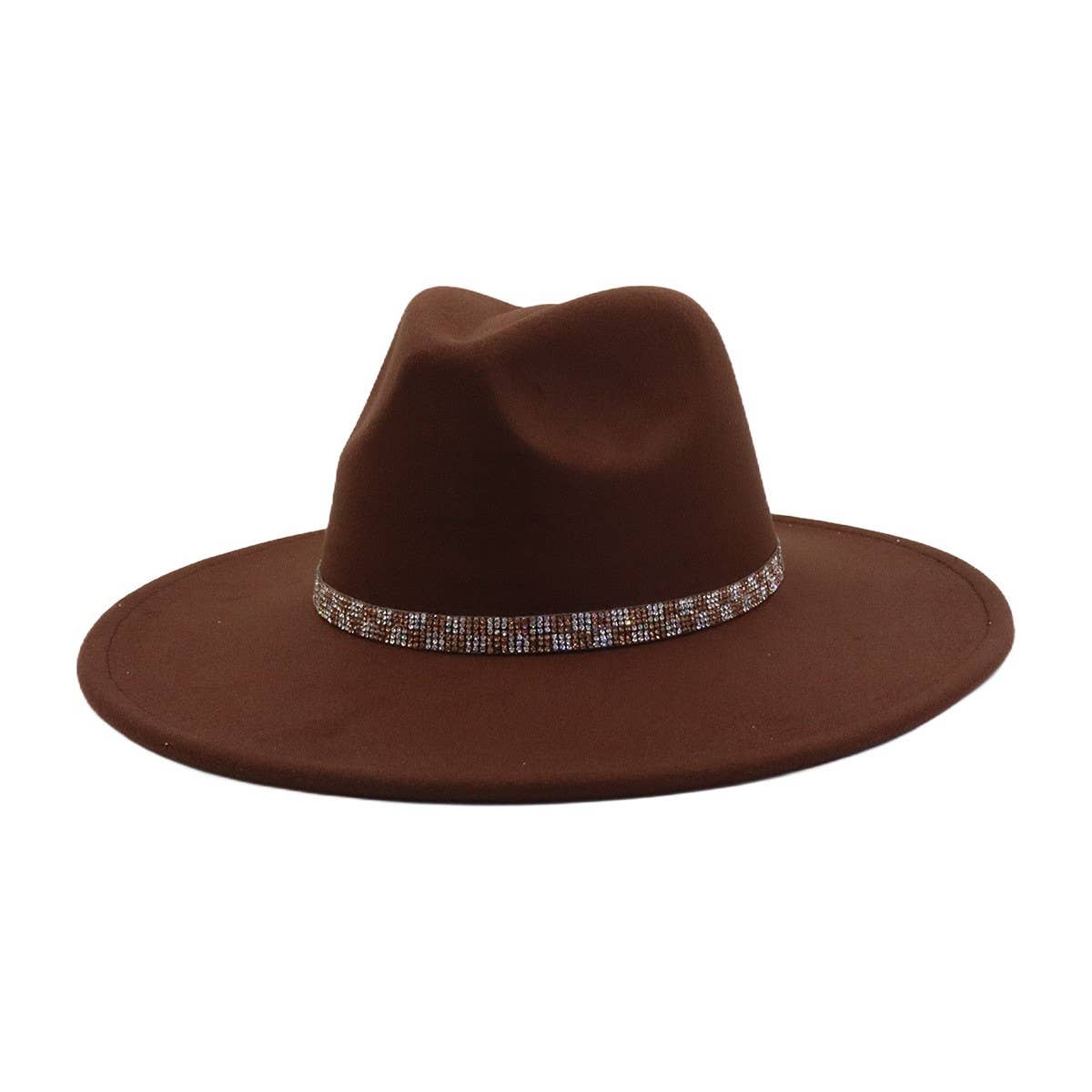 ETHNIC STYLE WOOL BLEND FEDORA HAT MEN WOMEN_CWAH04379