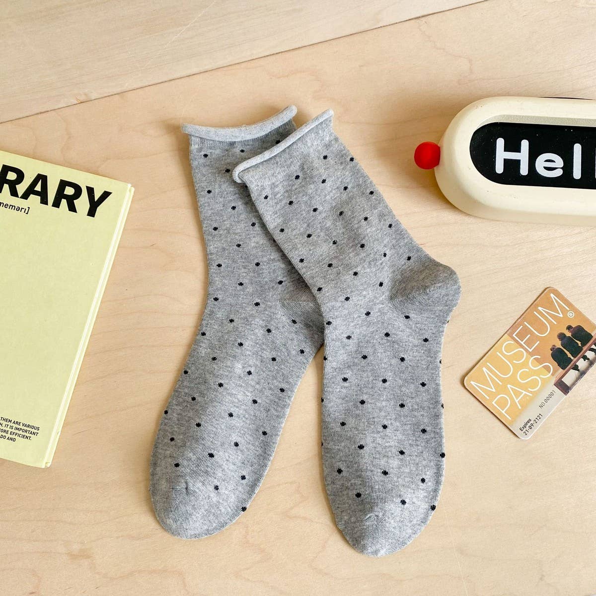 NEW AUTUMN LOVE BREATHABLE MIDDLE TUBE SOCKS_CWMS0919