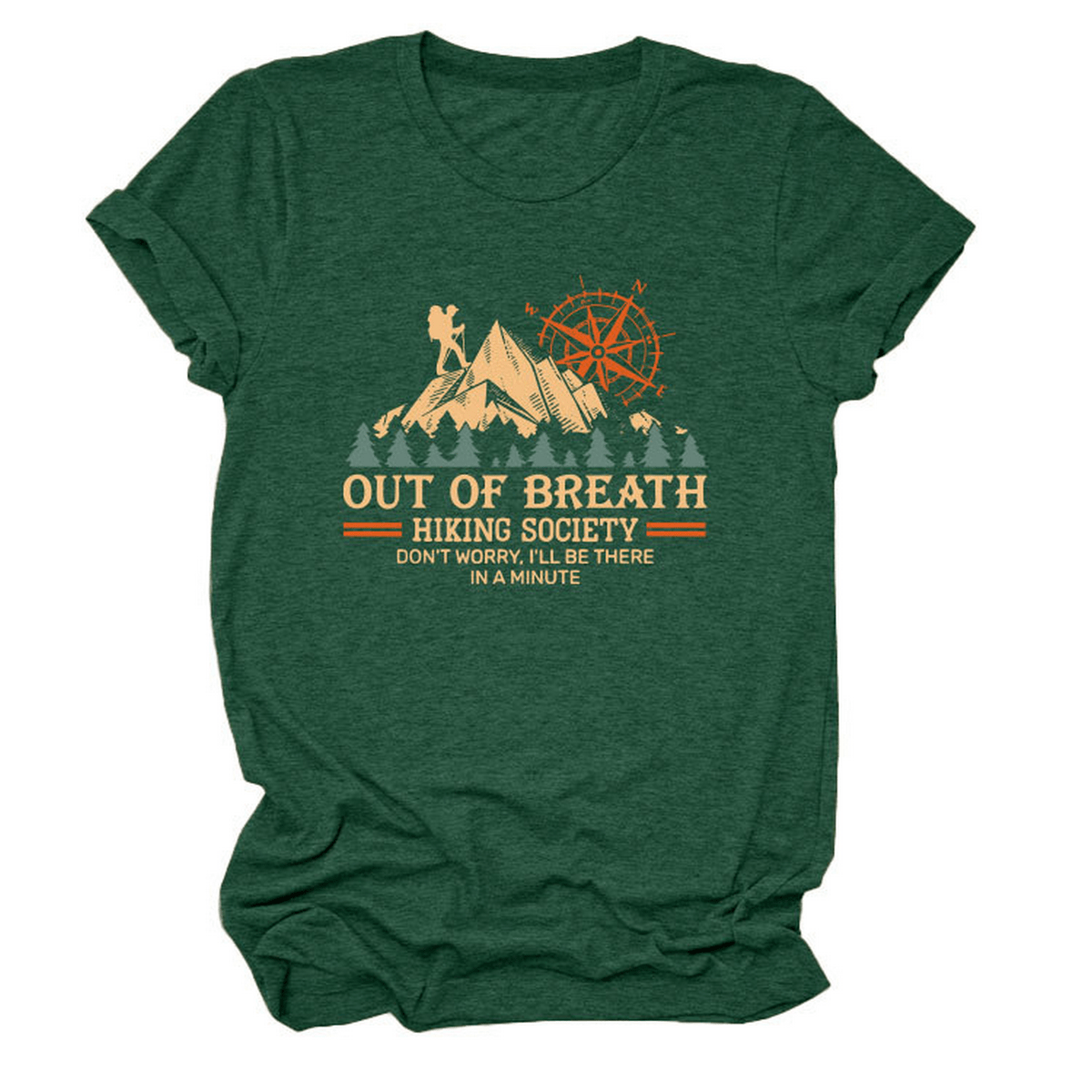 COMFY CREW NECK TEE HIKING QUOTE FOR WOMEN_CWTTS1523