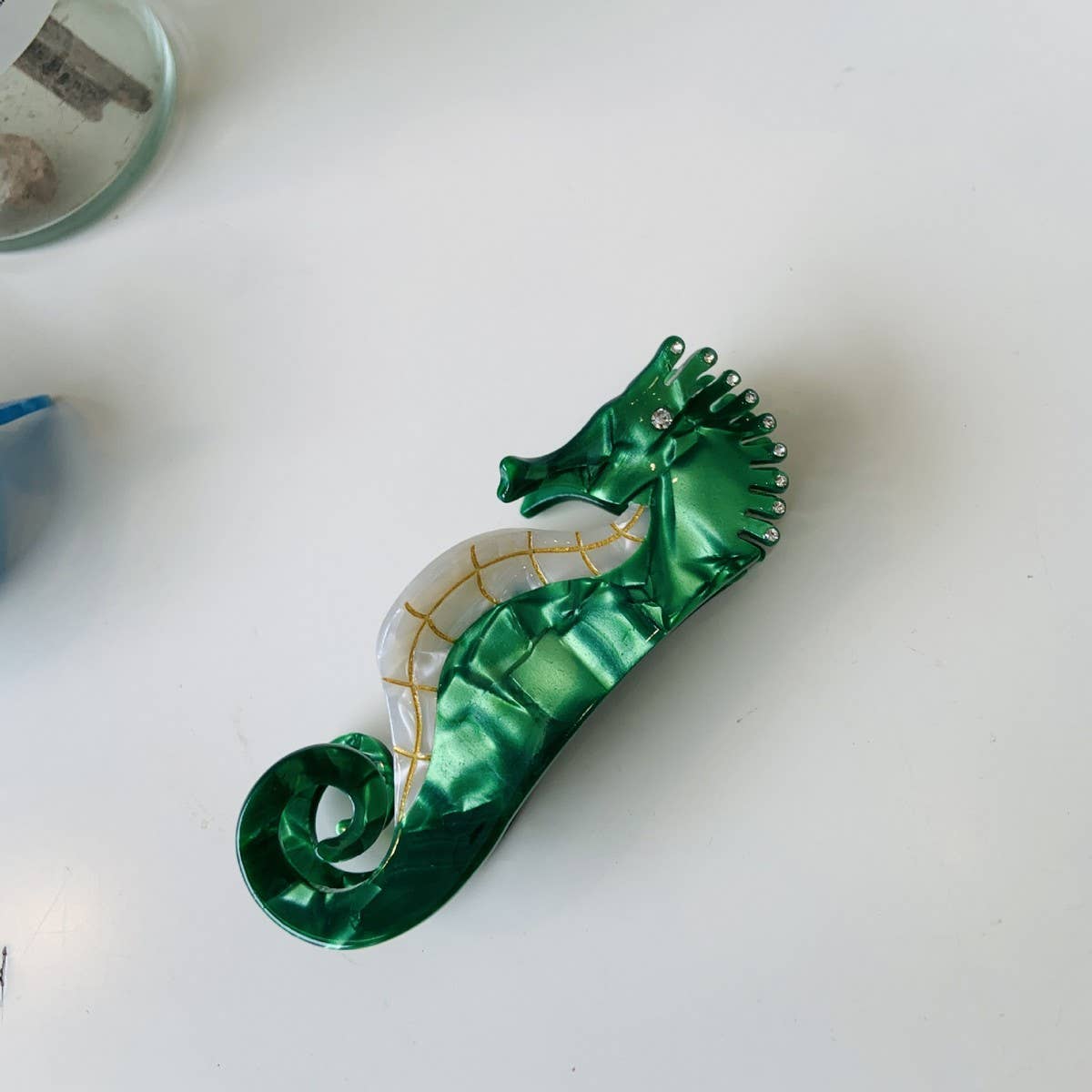 Sea Shell & Lobster Hair Claw, Ocean Animal Clip_Cwaha07131