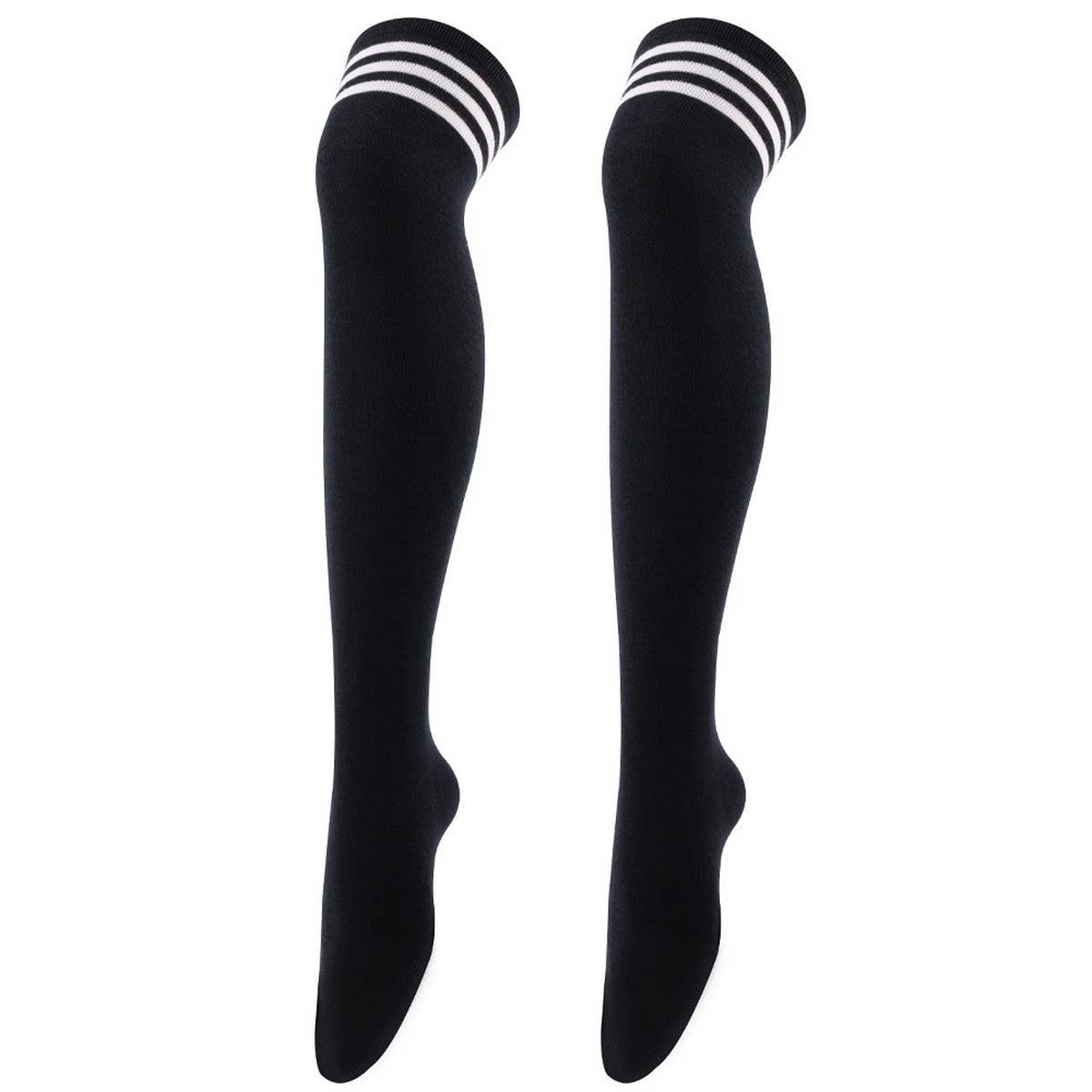 Cwmm10069_Women Three-Stripe Knee-High Socks