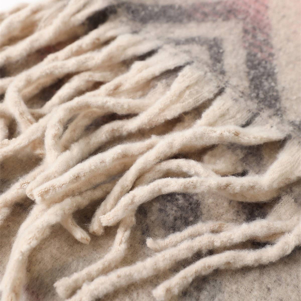 Zigzag Color Stripe Fringe Scarf For Winter_Cwasc2761