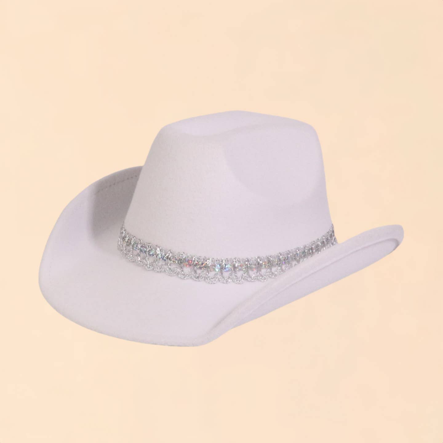 RHINESTONE WESTERN FELT FEDORA COWBOY HAT_CWAH3647