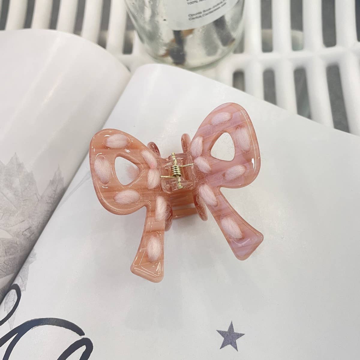 Cwaha1516_Cute Bow Hair Claw Clip