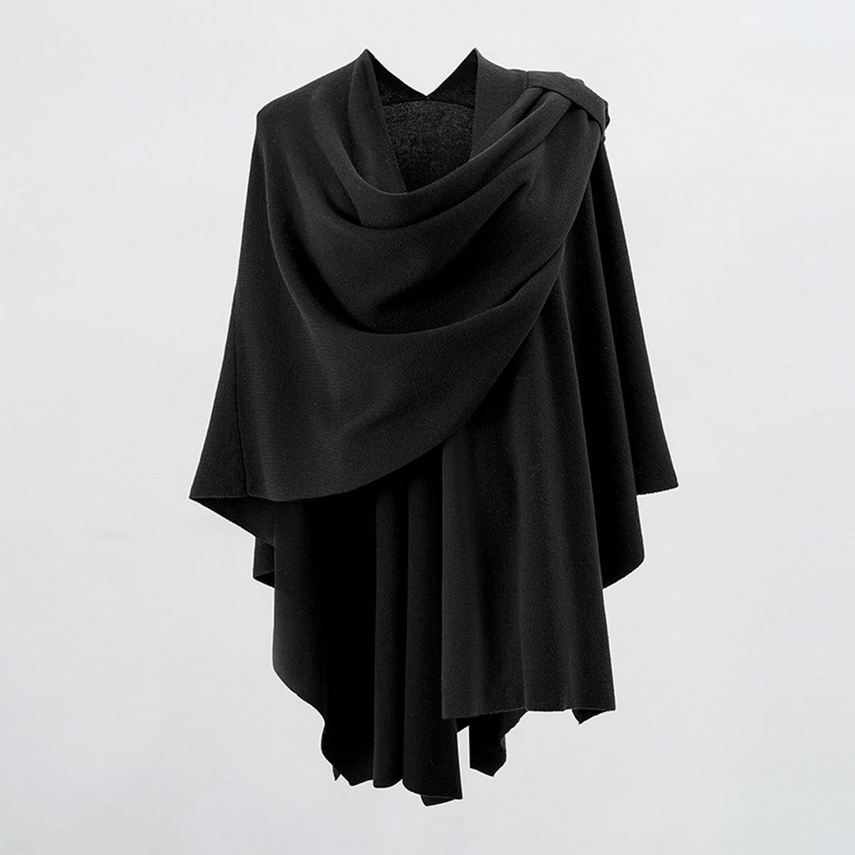 SOLID COLOR SPRING THIN WINDPROOF SHAWL WITH BARS_CWMM2083
