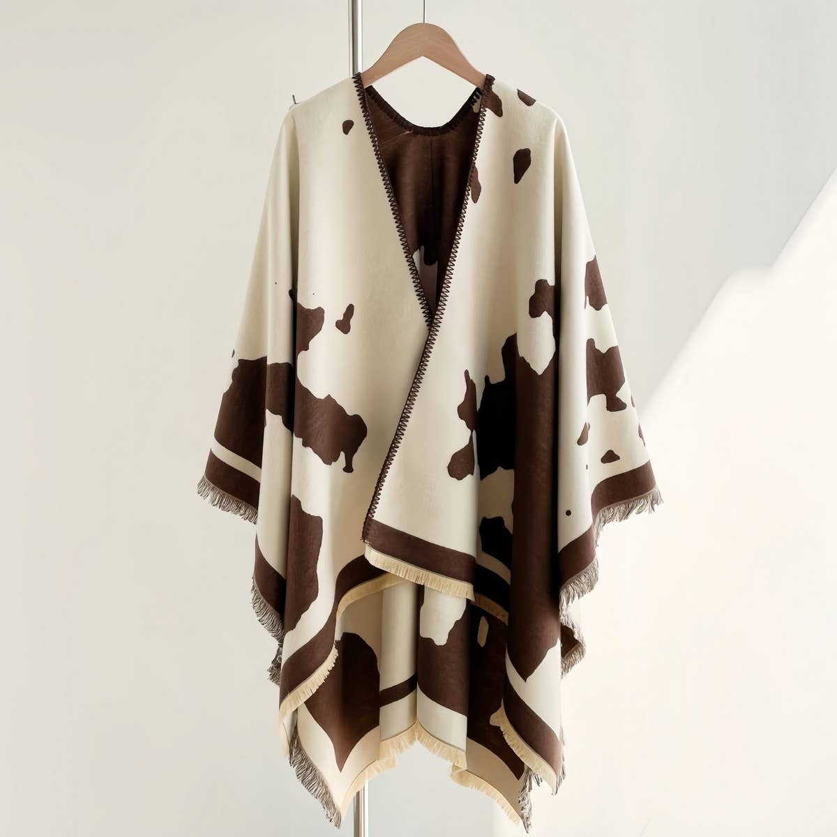 Korean Style Milk Pattern Shawl Women Thickcape_Cwocasl00091