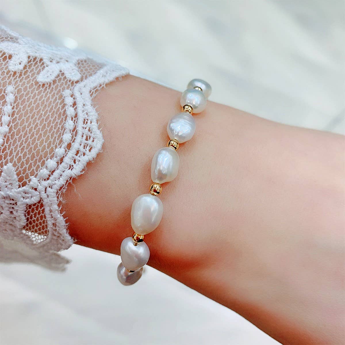 FRESHWATER PEARL SIMPLE FASHION BRACELET_CWAJE1671