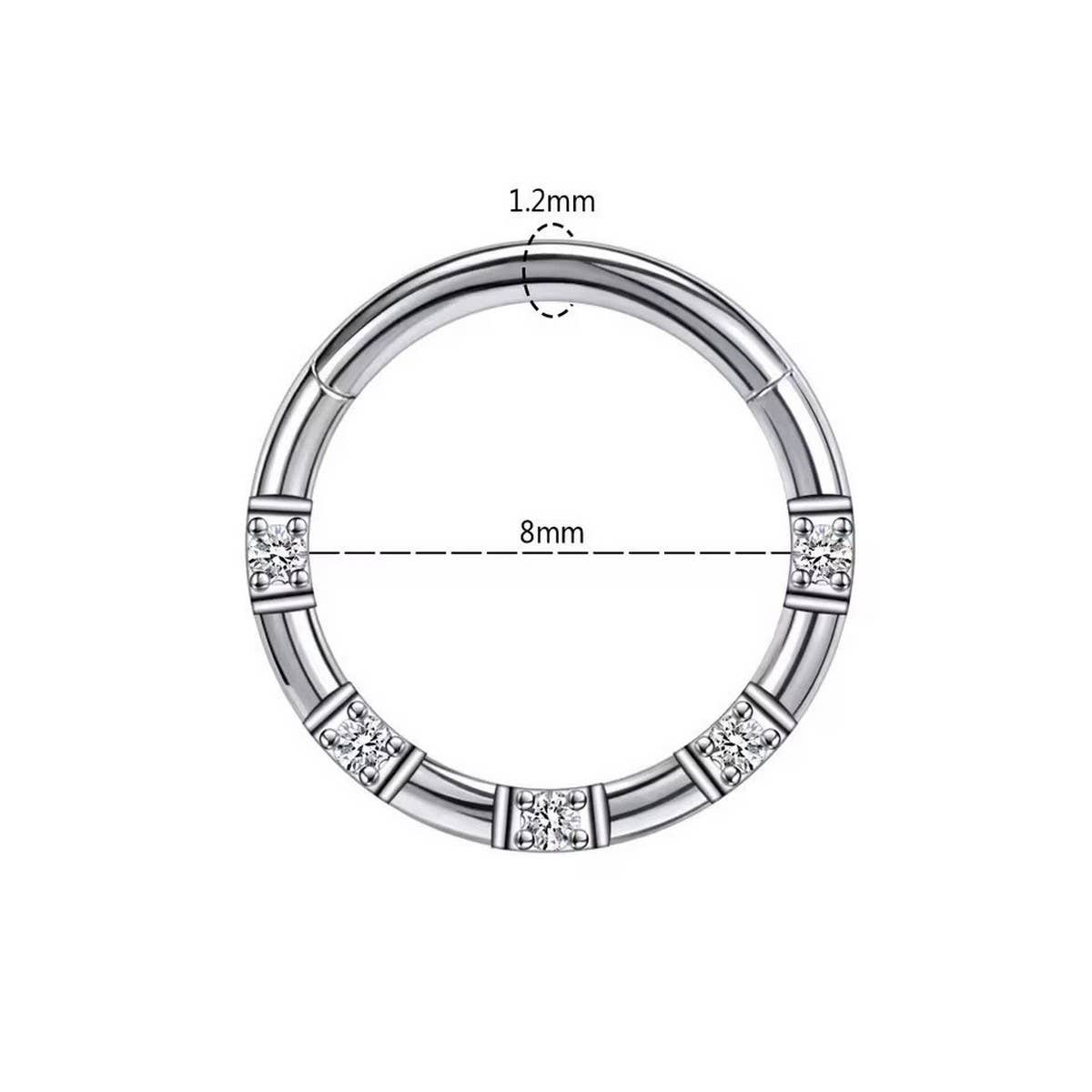 RHINESTONE SEPTUM NOSE RING FOR PIERCING_CWMM9510