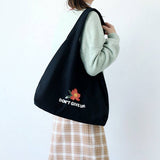 FLORAL COTTON CANVAS TOTE BAG WITH WIDE STRAP_CWAB5657