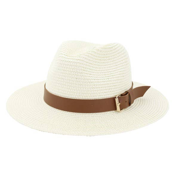 BEACH SUMMER CASUAL STRAW PANAMA HAT_CWAH059 B20223