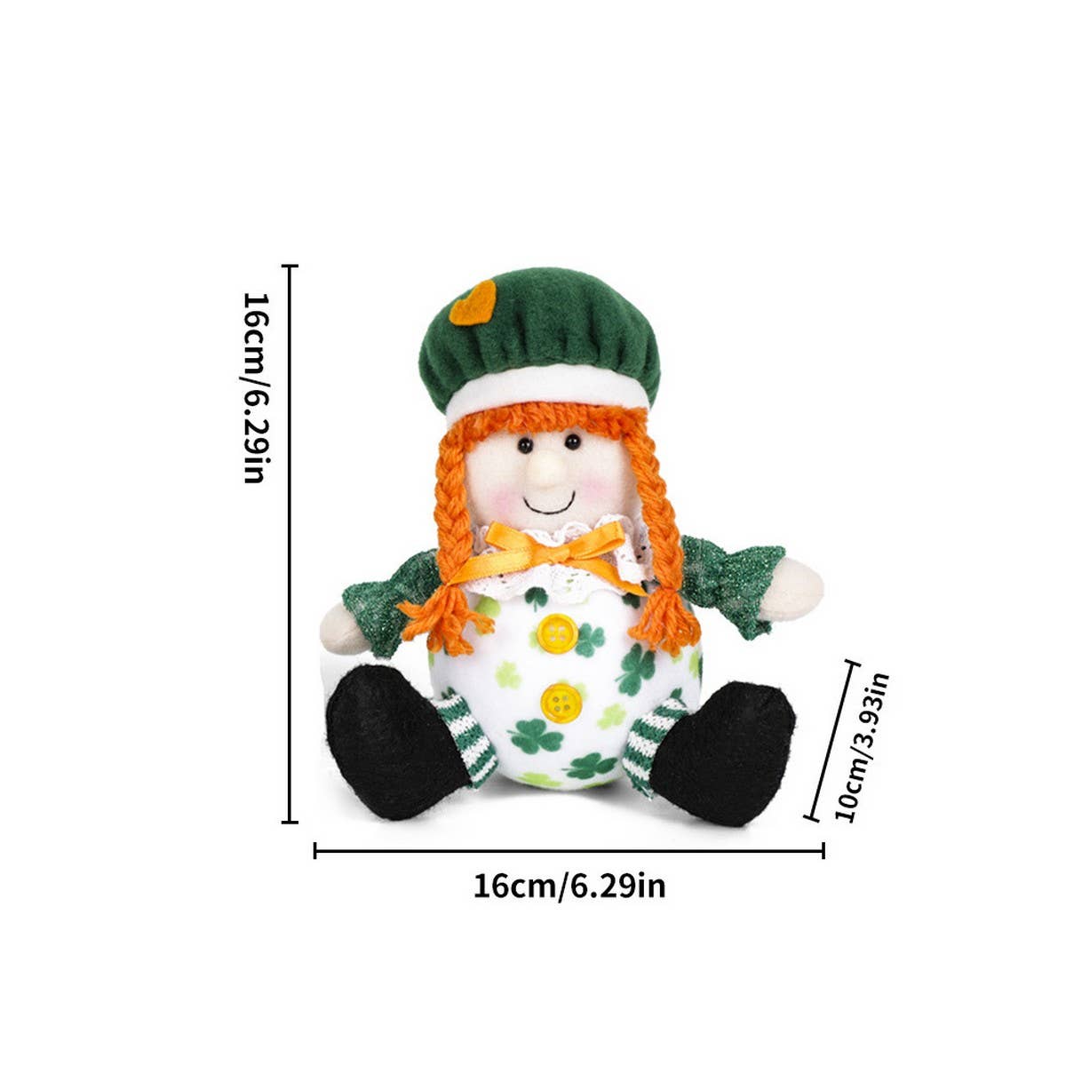 ST PATRICKS DAY PARTY APRON SUIT RUDOLPH DOLL_CWMM3448
