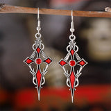 PERSONALIZED POINTED CROSS VAMPIRE EARRINGS_CWAJE1982