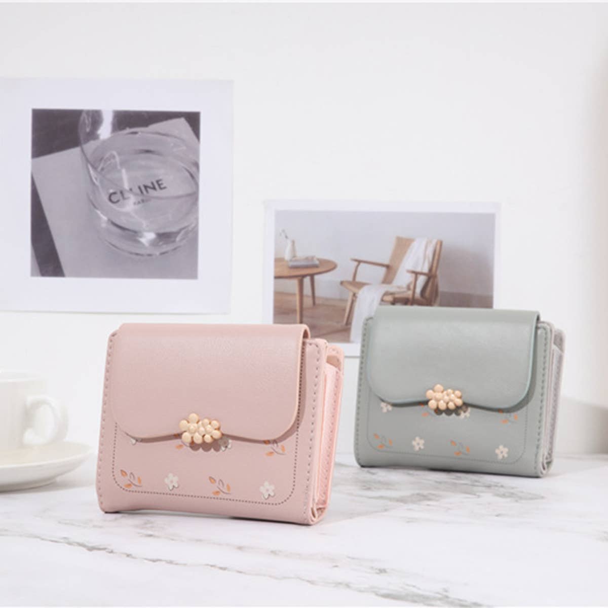 Fresh Sweet Print 3-Fold Zipper Wallet_Cwab06259