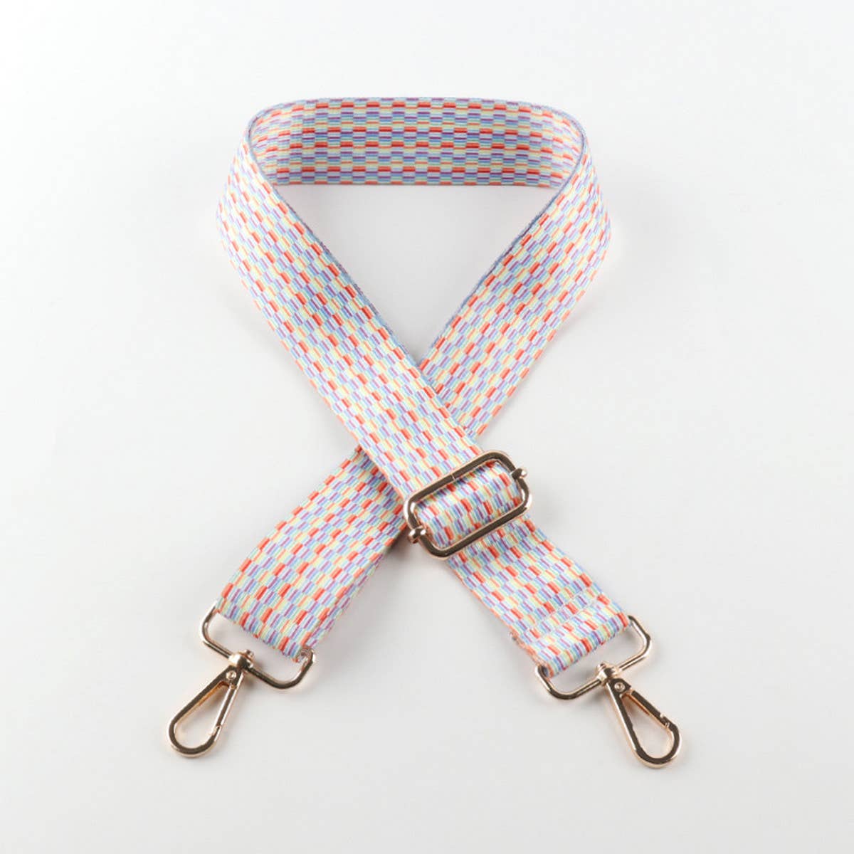 ADJUSTABLE CONTRASTING COLOR BAG STRAP_CWMM1057