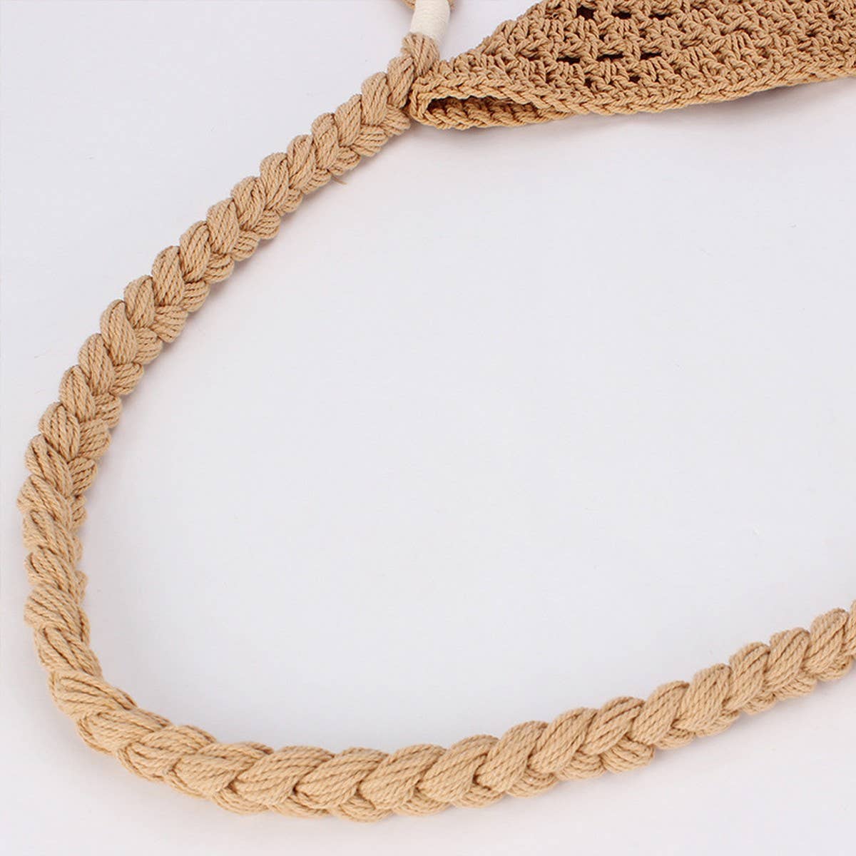 HAND WOVEN SHOULDER BAG MESH BEACH HOLIDAY BAG_CWAB4677