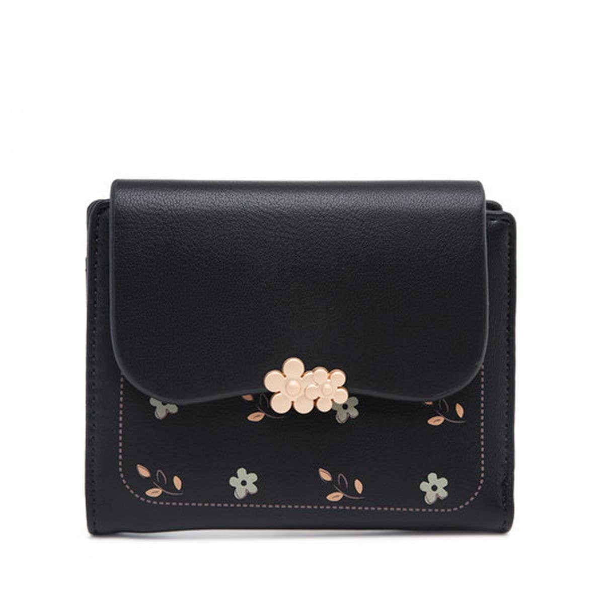 FLORAL TRI FOLD COIN PURSE_CWAB2336