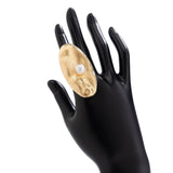 IRREGULAR GEOMETRIC HOLLOW WINDING ALLOY RING_CWMM3230