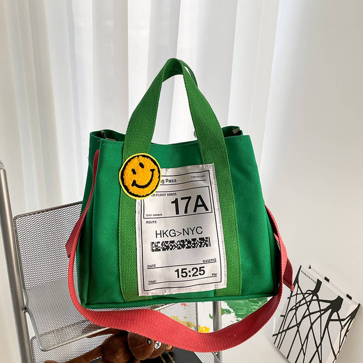 LARGE CAPACITY CUTE CANVAS SHOULDER BAG TOTE BAG_CWAB1674