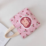 CANVAS HANDHELD LUNCH BAG FOR WOMEN DAILY USE_CWAB5666
