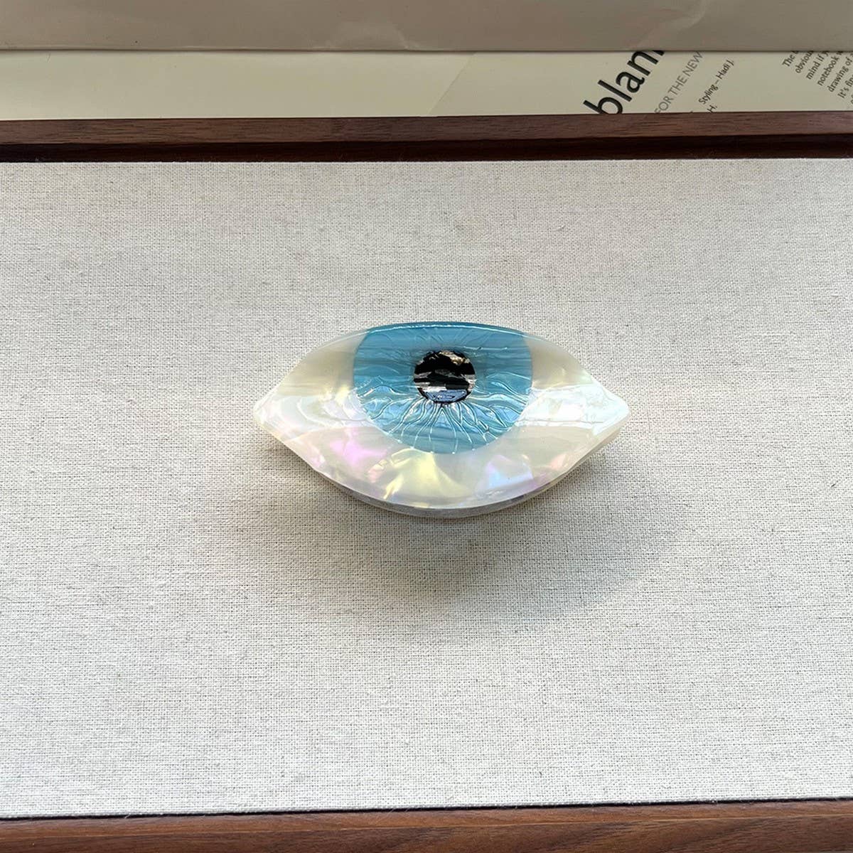 Vintage Eye Acetate Hair Claw Simple Chic Clip_cwaha6027