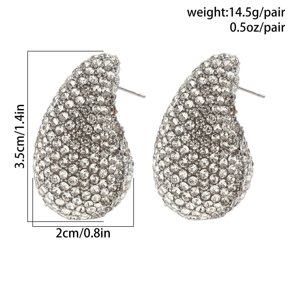RETRO FULL DIAMOND PUNK STYLE DROP EARRINGS_CWAJE1143