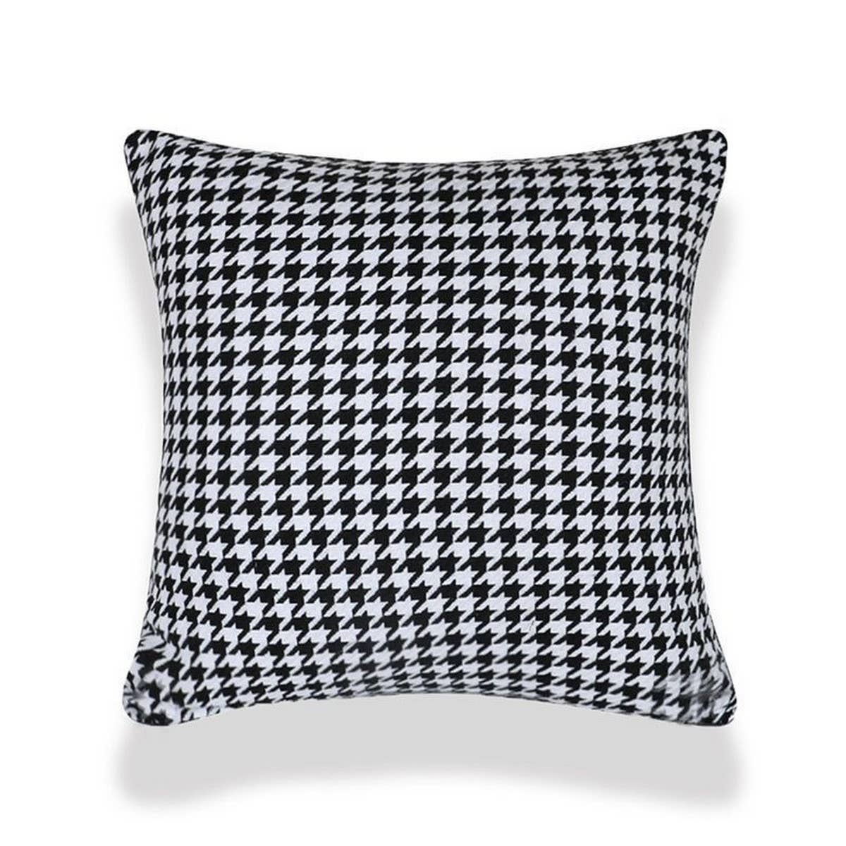 HOUNDSTOOTH SOFA PILLOW COVER BROWN VINTAGE LUXURY_CWMM7710