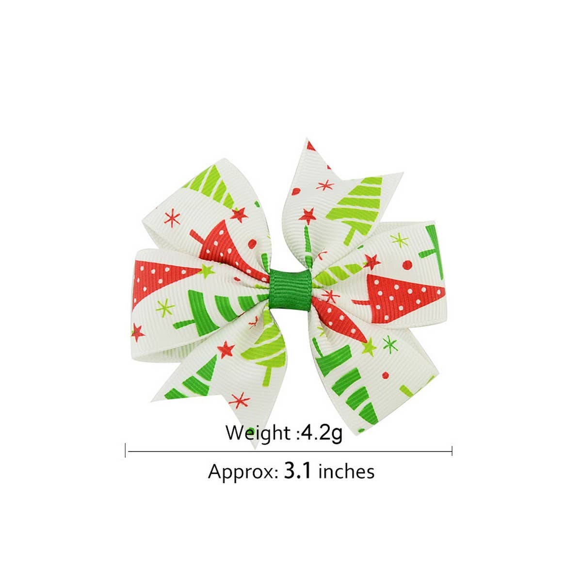 CHRISTMAS SNOWMAN BELL BOW HAIR CLIP FOR GIRLS_CWAHA6684