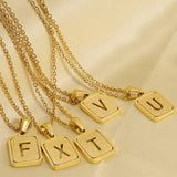 FASHION 26LETTER STAINLESS STEEL PENDANT NECKLACE_CWAJE0678
