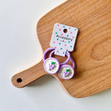 GEOMETRIC PINEAPPLE STRAWBERRY HAIR TIE_CWAHA1857