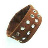 ELASTIC FABRIC WITH EYELETS PUNK HEADWRAP_CWAHA6306