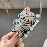 HALLOWEEN PUMPKIN BAT GHOST SKULL CLAW HAIR CLIP_CWASC1587