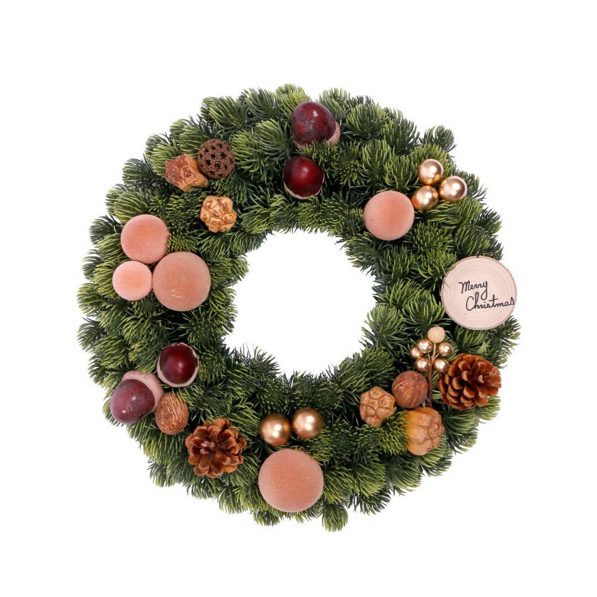 Ins Nordic Faux Nordic Pine Christmas Wreath_Cwmm9926