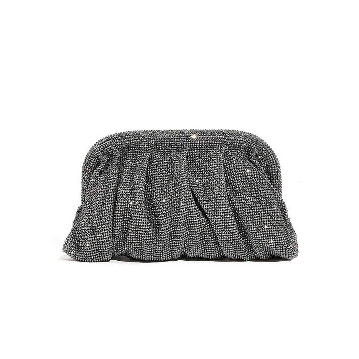 LUXURY HANDMADE RHINESTONE CLOUD CLIP EVENING BAG_CWAB3591