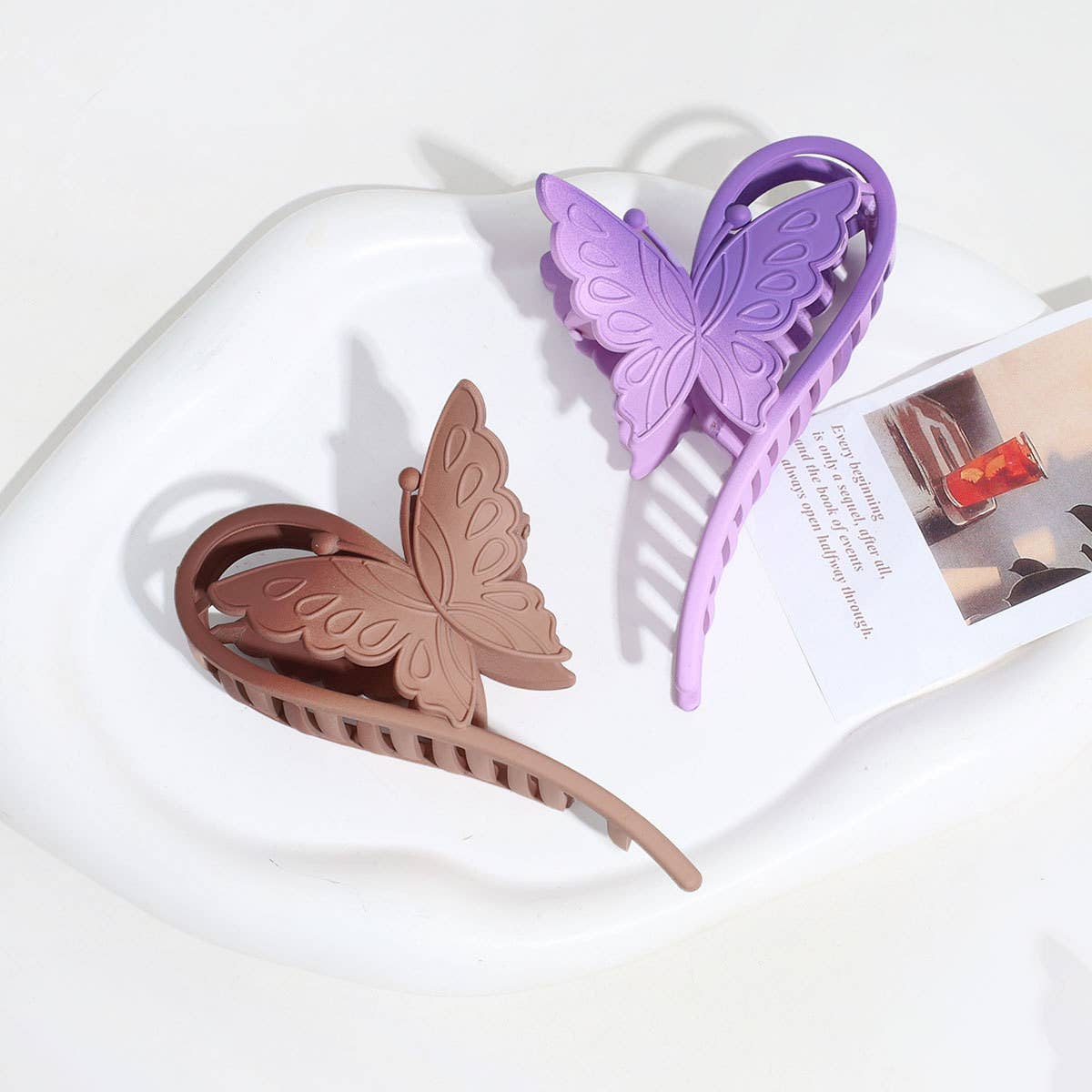 FASHION GRADIENT COLOR NEW BUTTERFLY HAIRPIN_CWAHA2317