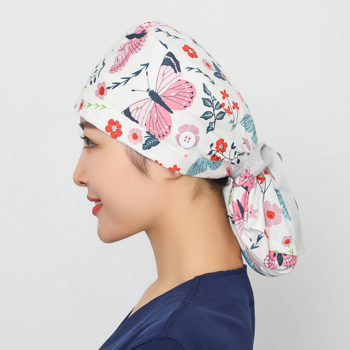 Long Hair Style Baotou Hat Frosted Work Hat_Cwah3385