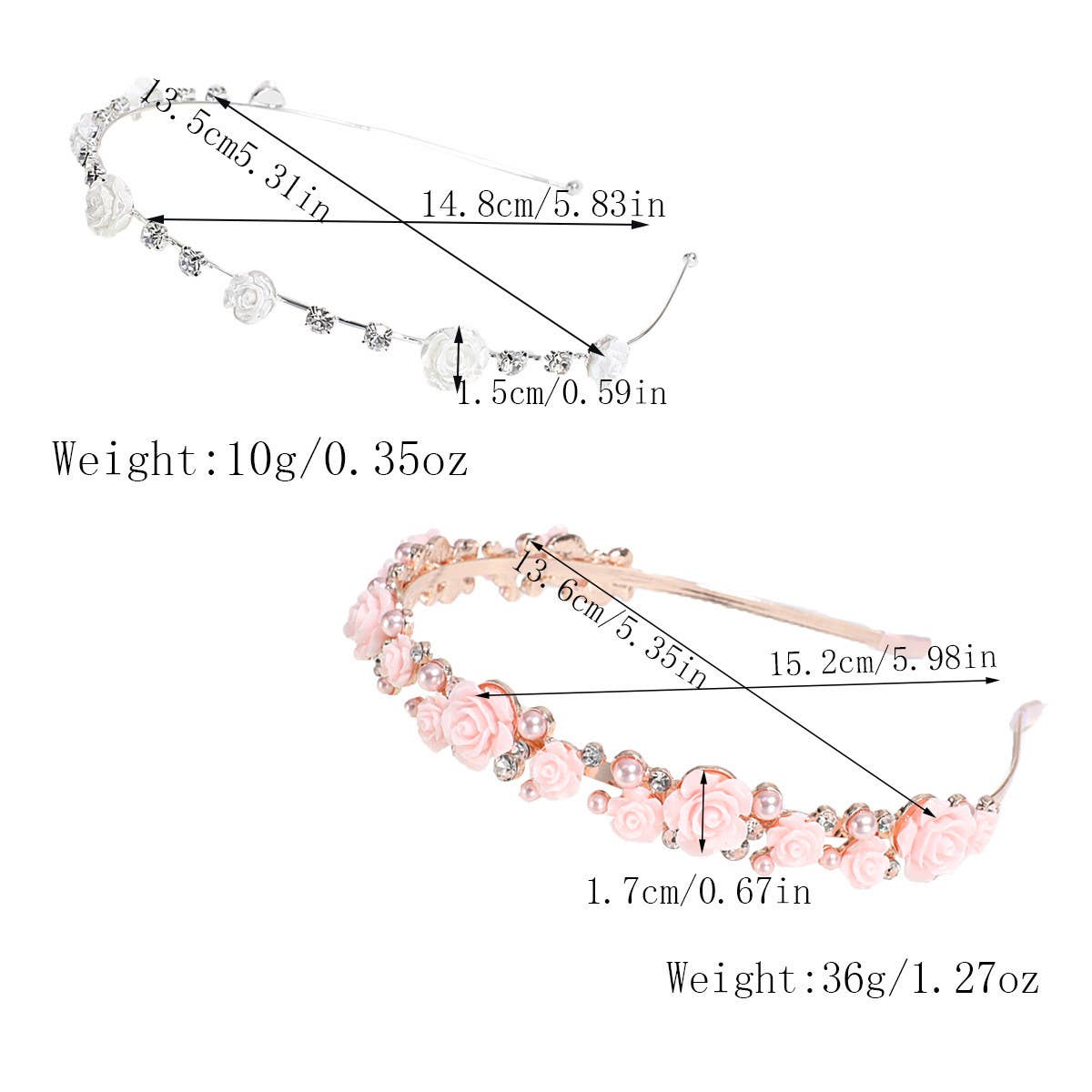 IMITATION PEARL RHINESTONE ROSE HEADBAND_CWAHA2196