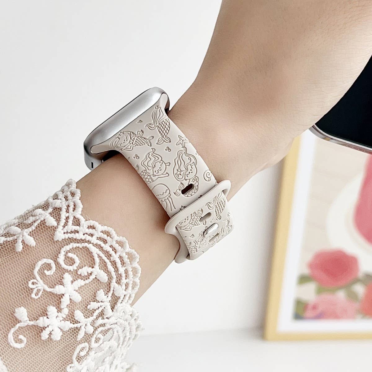 APPLE WATCH ULTRAS9S8 ENGRAVED MERMAID STRAP_CWWW0056