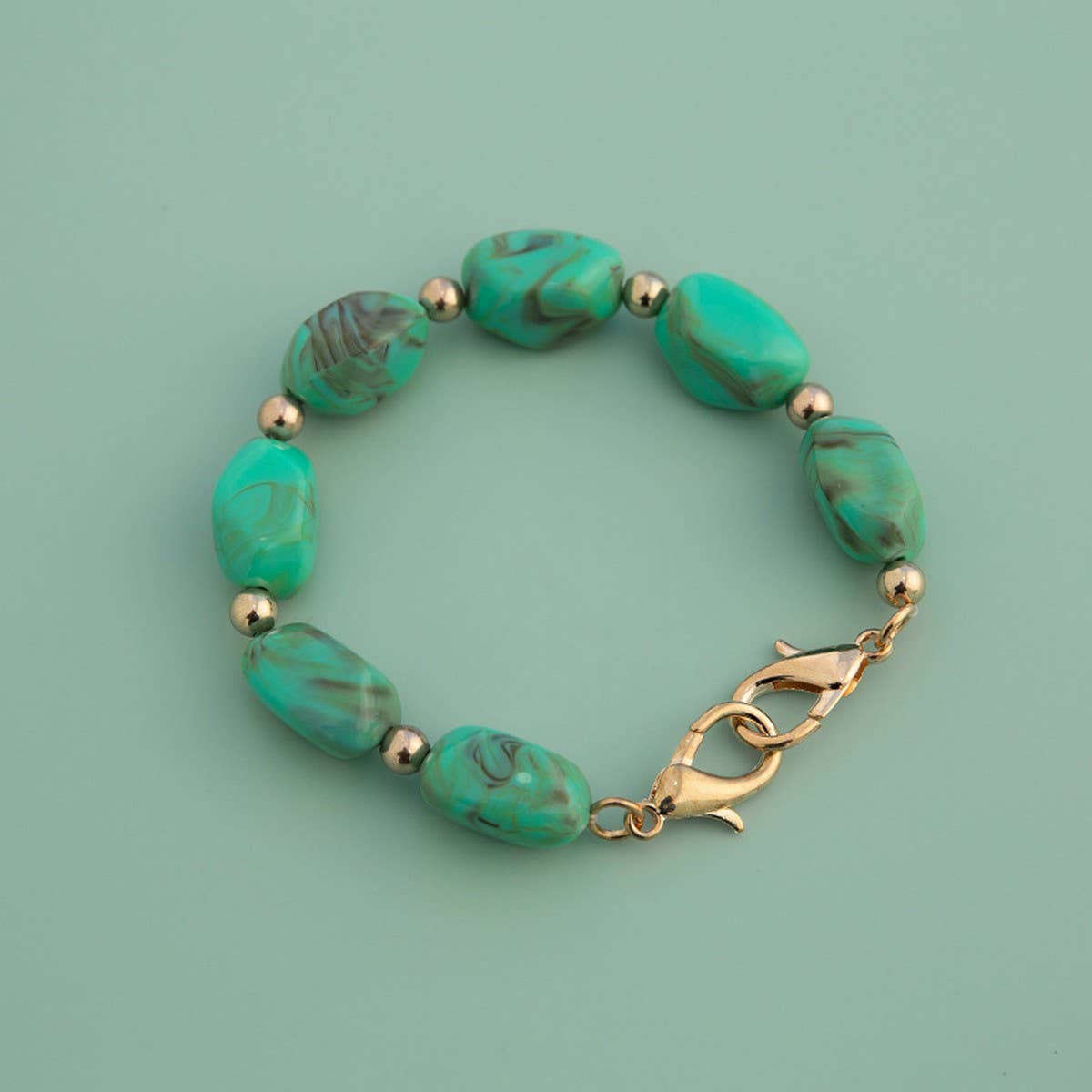 11 81IN IRREGULAR ACRYLIC STONE CHAIN BAG STRAP_CWMM5063