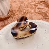 IRREGULAR ACETATE METAL HAIR CLAW CHIC MID CLIP_CWAHA0562