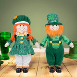 ST PATRICK GIRL DOLL GIFT STANDING FIGUREORNAMENTS_CWMM3450