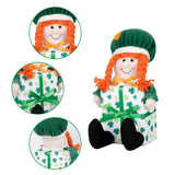 ST PATRICKS DAY GREEN LEAF FESTIVAL DOLLORNAMENTS_CWMM3447